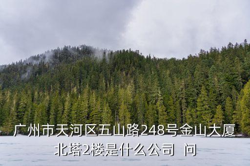 廣州市天河區五山路248號金山大廈北塔2樓是什么公司  問