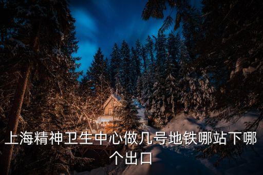 上海精神衛(wèi)生中心做幾號(hào)地鐵哪站下哪個(gè)出口