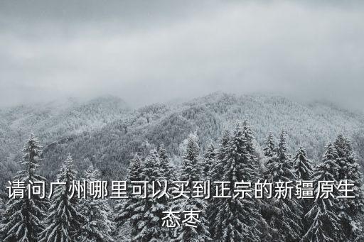 廣州哪里買到正宗紅棗，請問廣州哪里可以買到正宗的新疆原生態棗
