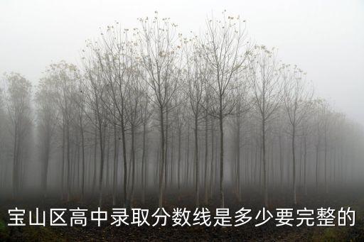上海市寶山區通和中學錄取分數線，上海市寶山區有哪些普通高中錄取分都是多少
