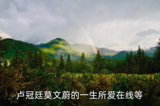 盧冠廷莫文蔚的一生所愛在線等