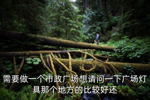 需要做一個市政廣場想請問一下廣場燈具那個地方的比較好還