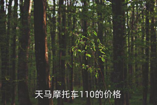 天馬摩托車110的價(jià)格