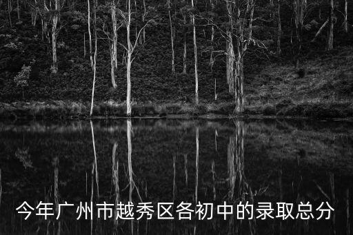 今年廣州市越秀區各初中的錄取總分