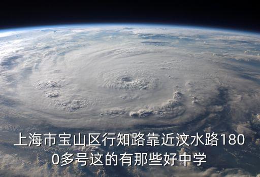 上海市寶山區(qū)行知路靠近汶水路1800多號(hào)這的有那些好中學(xué)