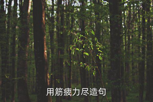 用筋疲力盡造句