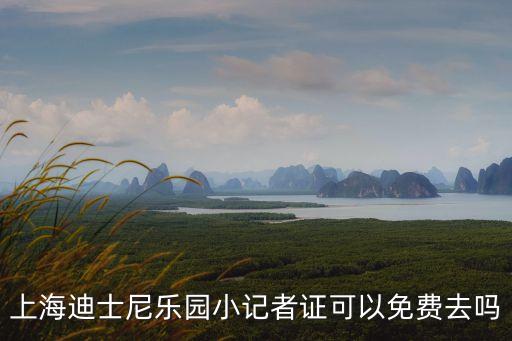 上海迪士尼樂園小記者證可以免費去嗎