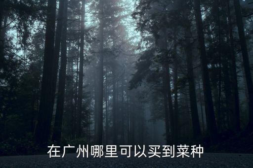 廣州裕佳農貿，在廣州哪里可以買到菜種