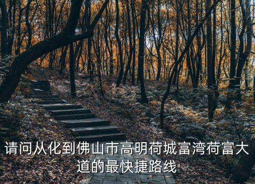 廣州從化到佛山高明怎么走，從化到佛山高明客運(yùn)站最快的路線回答的拿50分詳細(xì)點(diǎn)