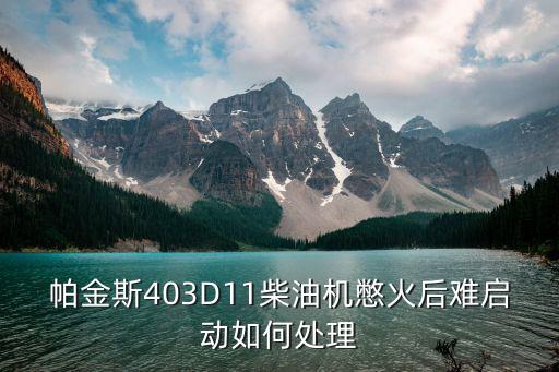 帕金斯403D11柴油機(jī)憋火后難啟動(dòng)如何處理