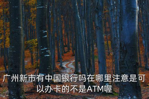 廣州新市有中國銀行嗎在哪里注意是可以辦卡的不是ATM喔