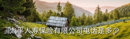 太平人壽保險(xiǎn)有限公司電話是多少