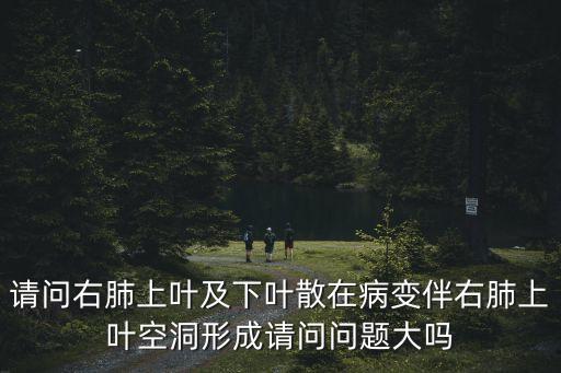 請問右肺上葉及下葉散在病變伴右肺上葉空洞形成請問問題大嗎