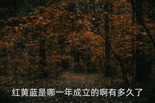紅黃藍(lán)是哪一年成立的啊有多久了