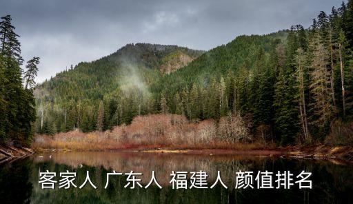 客家人 廣東人 福建人 顏值排名