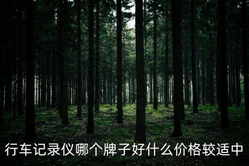 行車記錄儀哪個牌子好什么價格較適中