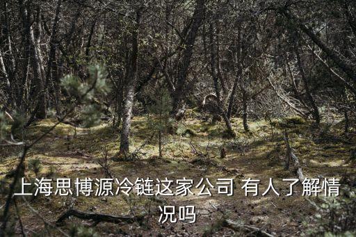 上海市做藥品冷鏈運輸的企業，上海思博源冷鏈這家公司 有人了解情況嗎