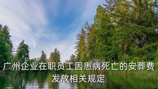 廣州企業(yè)在職員工因患病死亡的安葬費(fèi)發(fā)放相關(guān)規(guī)定