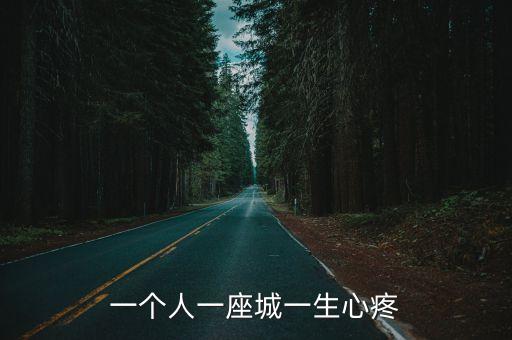 一個(gè)人一座城一生心疼