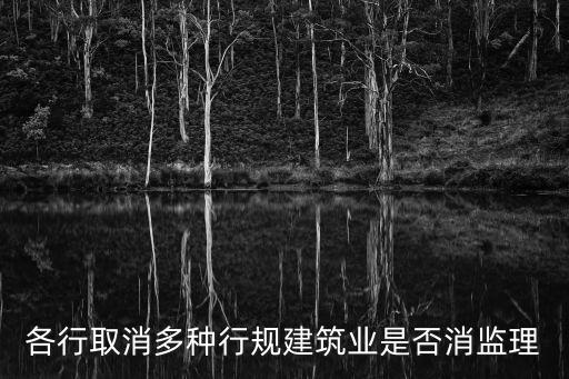 上海市是否已經(jīng)取消工程監(jiān)理，工程監(jiān)理資質(zhì)取消了嗎
