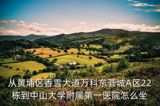 廣州香雪萬科東城房子，萬科在廣州的樓盤及各樓盤地點