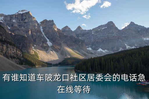 廣州車陂西湖社區電話，有誰知道車陂龍口社區居委會的電話急在線等待