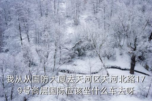 我從從國防大廈去天河區天河北路179號尚層國際應該坐什么車去呀