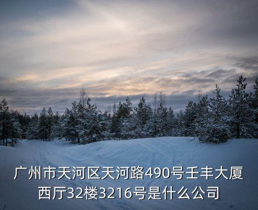 廣州翔派裝飾，廣州市天河區天河路490號壬豐大廈西廳32樓3216號是什么公司