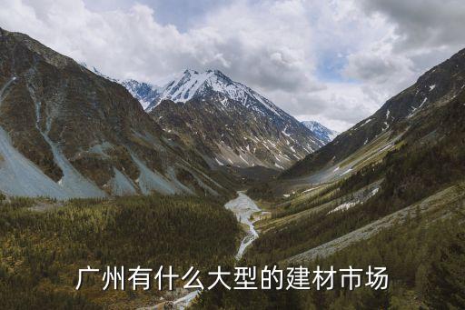 廣州大型建材市場在哪里，請問廣州建材批發市場在哪