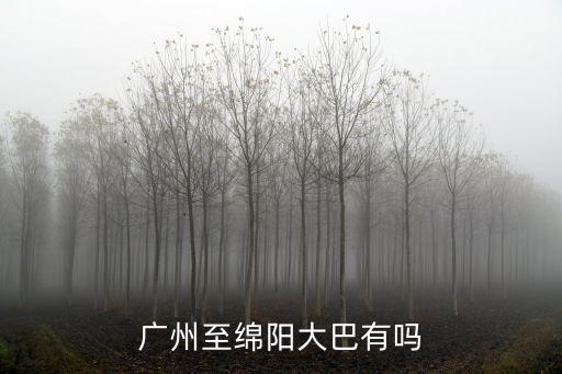 廣州至綿陽大巴有嗎