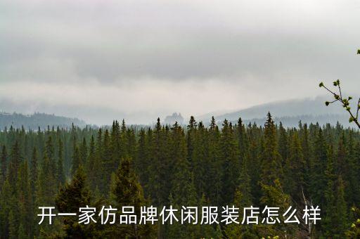 開一家仿品牌休閑服裝店怎么樣