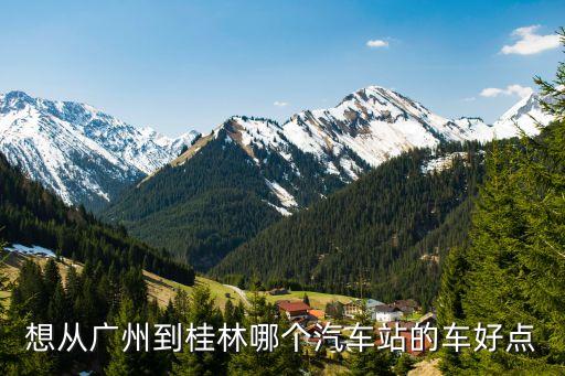 廣州到桂林哪里好，想從廣州到桂林哪個汽車站的車好點