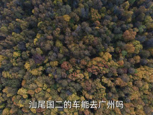 汕尾國二的車能去廣州嗎