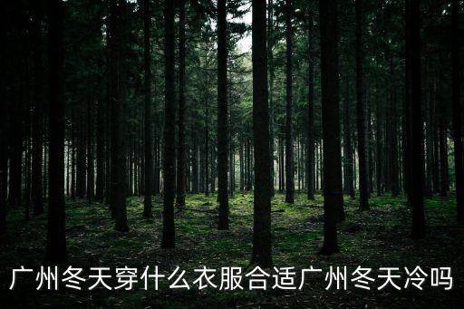 廣州冬天穿什么衣服合適廣州冬天冷嗎