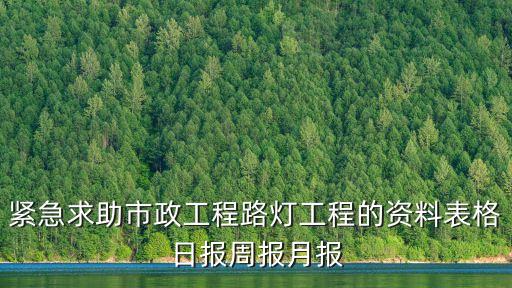 廣州市市政道路養護月報，新人求助關于月報的問題