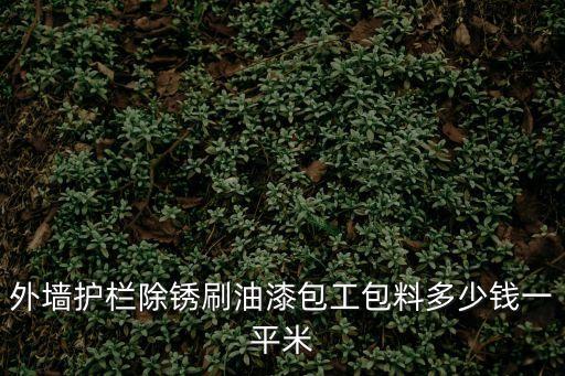 廣州欄桿除銹漆1米多少錢，鐵藝欄桿油漆翻新多少錢一米