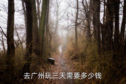 去廣州玩三天需要多少錢