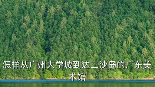 廣州二沙島美術館地址，廣州美術館收不收門票