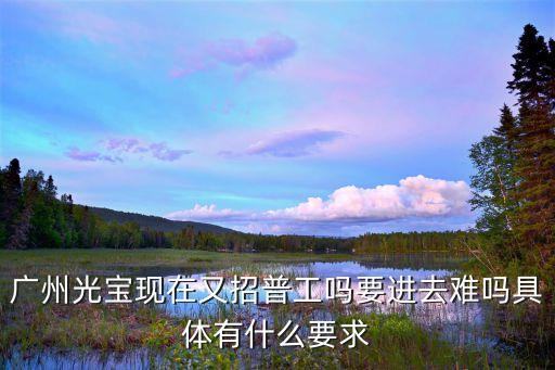 廣州寶光電子廠招聘，廣州光寶集團年前招聘普工嗎