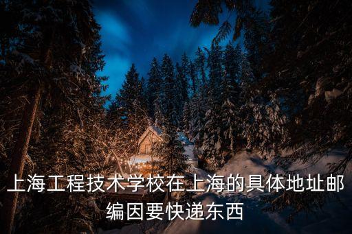 上海工程技術學校在上海的具體地址郵編因要快遞東西