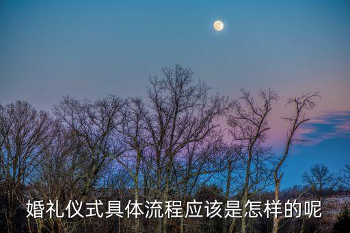 結(jié)婚典禮流程，婚禮儀式具體流程應(yīng)該是怎樣的呢