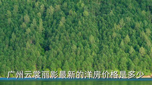 廣州云裳麗影最新的洋房價格是多少