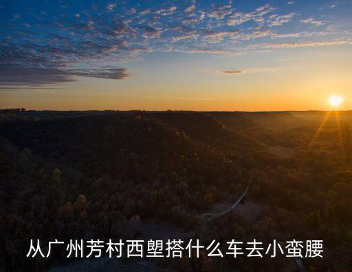 從廣州芳村西塱搭什么車去小蠻腰