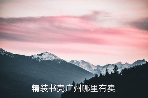 精裝書殼廣州哪里有賣