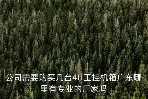 公司需要購買幾臺4U工控機箱廣東哪里有專業的廠家嗎