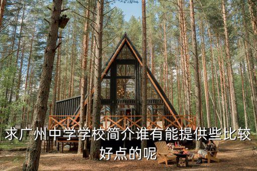 求廣州中學(xué)學(xué)校簡(jiǎn)介誰有能提供些比較好點(diǎn)的呢