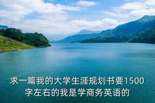 大學(xué)計(jì)劃書，大學(xué)計(jì)劃書怎么寫