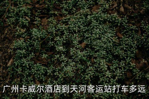 廣州卡威爾酒店到天河客運站打車多遠