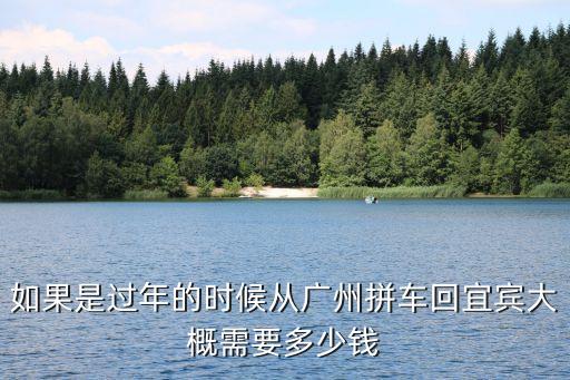 廣州高德順風(fēng)車收費(fèi)標(biāo)準(zhǔn)，如果是過(guò)年的時(shí)候從廣州拼車回宜賓大概需要多少錢(qián)