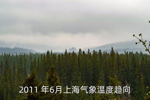 2011 年6月上海氣象溫度趨向